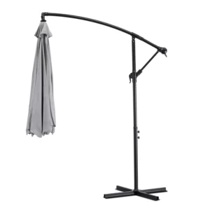 Umbrelă de grădină AKRON gri deschis