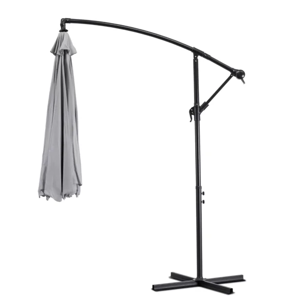 Umbrelă de grădină AKRON gri deschis