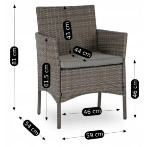 product-3251-10 Set mobilier de grădină MISSISIPI Grey
