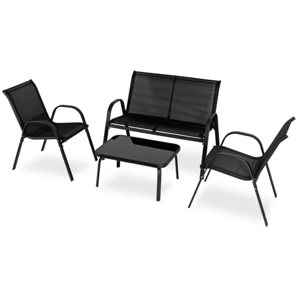 Set de mobilier de grădină MINNESOTA Black