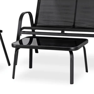 Set de mobilier de grădină MINNESOTA Black