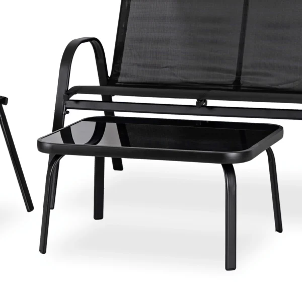 Set de mobilier de grădină MINNESOTA Black