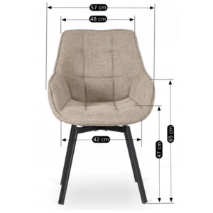 Scaun pivotant LUNA 2 Bej