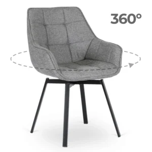 Scaun pivotant LUNA 2, gri