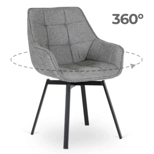 Scaun pivotant LUNA 2, gri