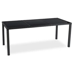 Set mobilier de grădină POMONA negru/bej