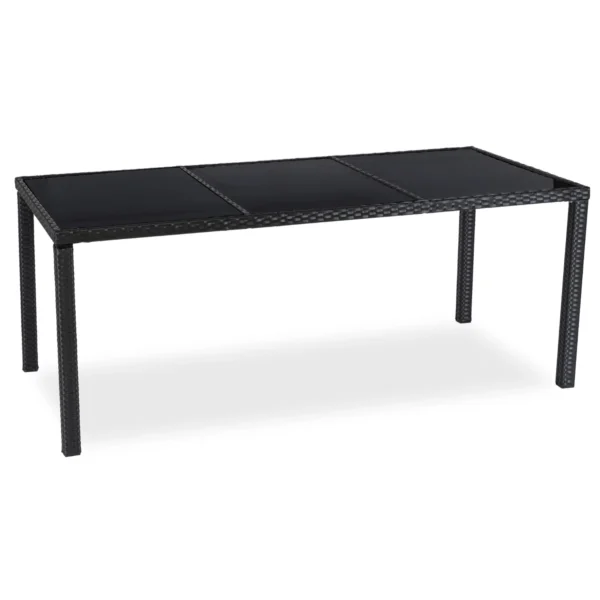 Set mobilier de grădină POMONA negru/bej