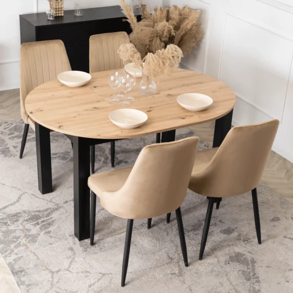 product-3257-3 Scaun BARI din velur bej