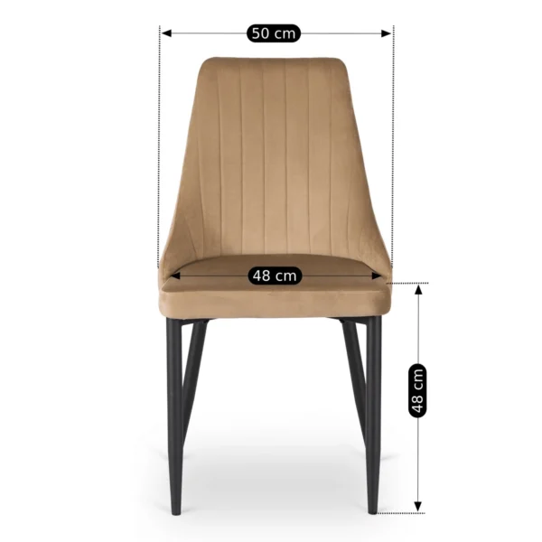 product-3257-9 Scaun BARI din velur bej