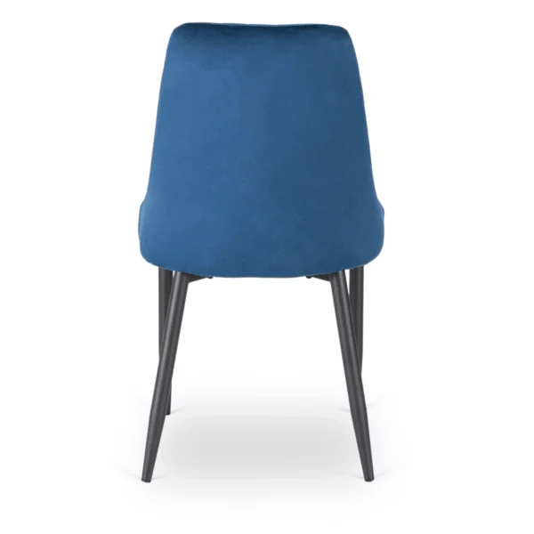 Scaun BARI din velur albastru marin
