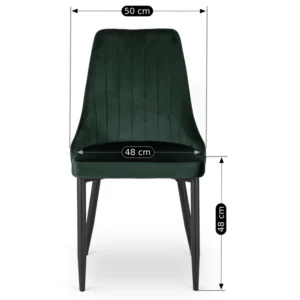 product-3259-4 Scaun BARI din catifea verde — MOBILA