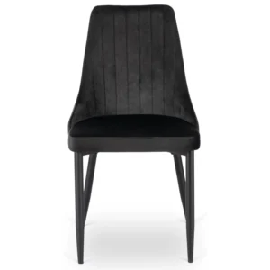 Scaun BARI Velur negru — MOBILA