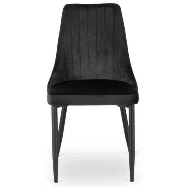 Scaun BARI Velur negru — MOBILA