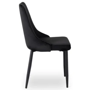 Scaun BARI Velur negru — MOBILA
