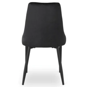 Scaun BARI Velur negru — MOBILA