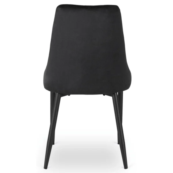 Scaun BARI Velur negru — MOBILA
