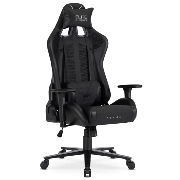 product-3262-0 Fotoliu pivotant pentru jocuri FLASH Negru — MOBILA