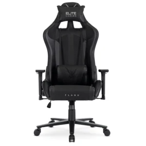 product-3262-6 Fotoliu pivotant pentru jocuri FLASH Negru — MOBILA