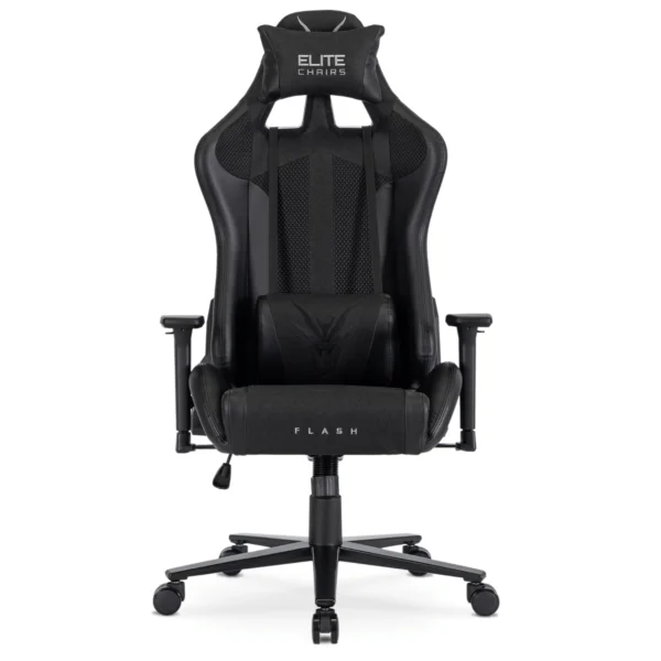 product-3262-6 Fotoliu pivotant pentru jocuri FLASH Negru — MOBILA