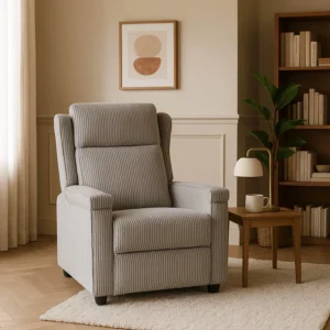 product-3264-0-1 SPENCER Gri Corduroy fotoliu pliabil — Fotolii de relaxare