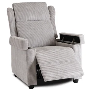 product-3264-3 SPENCER Gri Corduroy fotoliu pliabil — Fotolii de relaxare