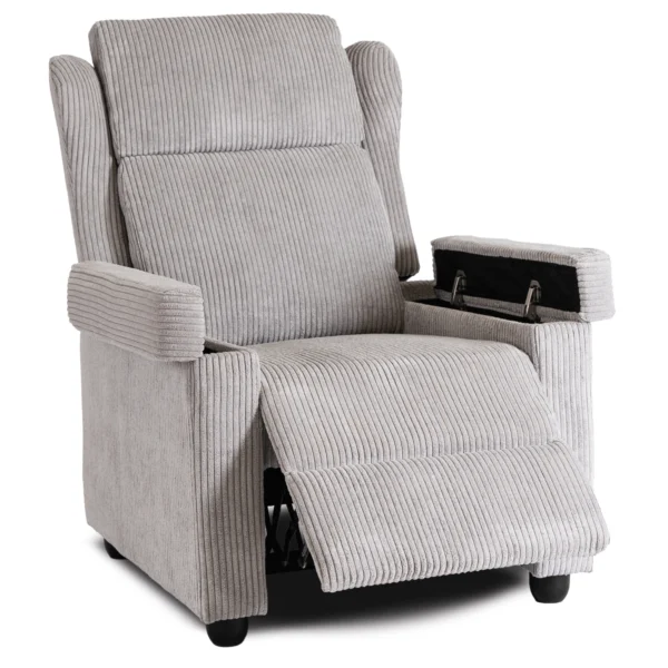 product-3264-3 SPENCER Gri Corduroy fotoliu pliabil — Fotolii de relaxare