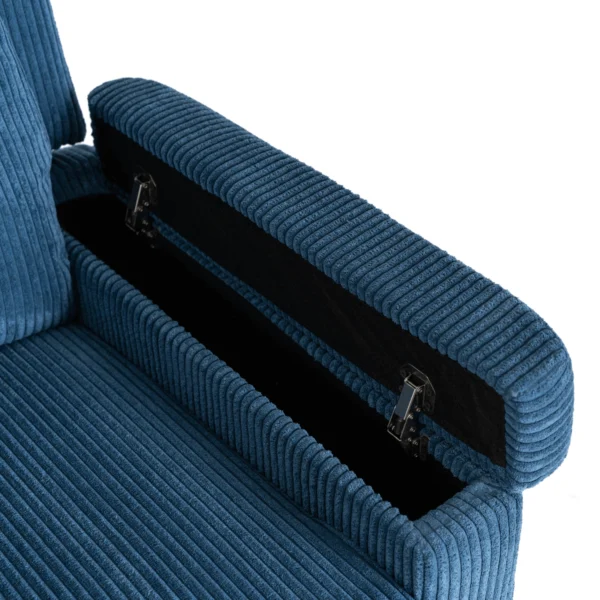 product-3265-12 SPENCER fotoliu pliabil Corduroy albastru marin — Fotolii de relaxare