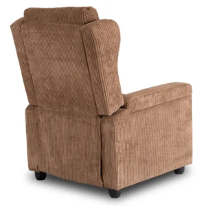 Scaun reclinabil din catifea maro SPENCER