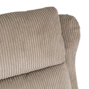 Scaun reclinabil din catifea bej SPENCER