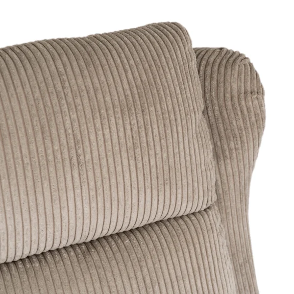 Scaun reclinabil din catifea bej SPENCER