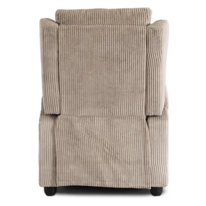 Scaun reclinabil din catifea bej SPENCER