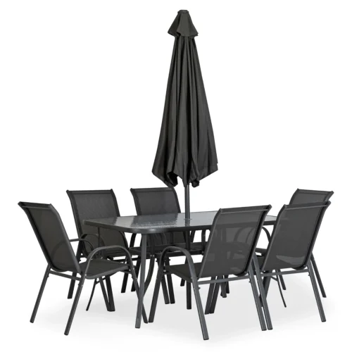 Set mobilier de grădină NEBRASKA negru
