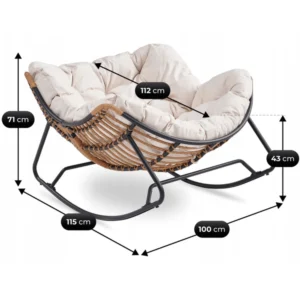 product-3269-4 Fotoliu balansoar ELTON, bej — MOBILA