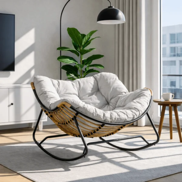 Scaun balansoar ELTON Gri