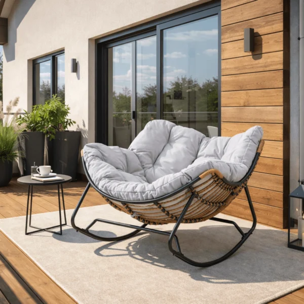 Scaun balansoar ELTON Gri