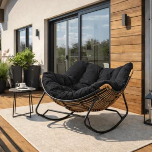 Scaun balansoar ELTON Negru