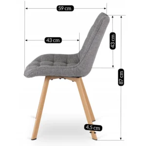 Scaun KATHY Gri