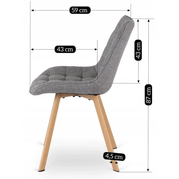 Scaun KATHY Gri