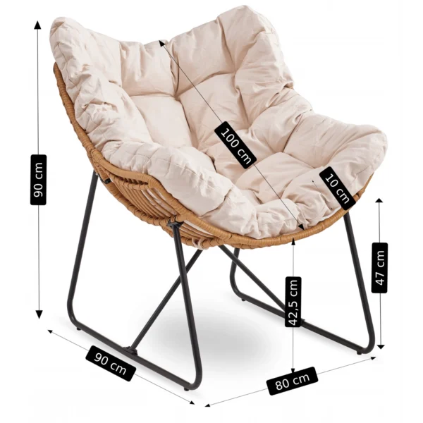 Scaun reclinabil FIN bej