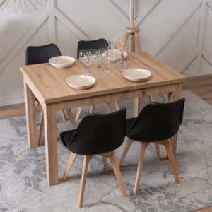 Masa extensibilă SKUBI 120–160 cm Stejar Artisan