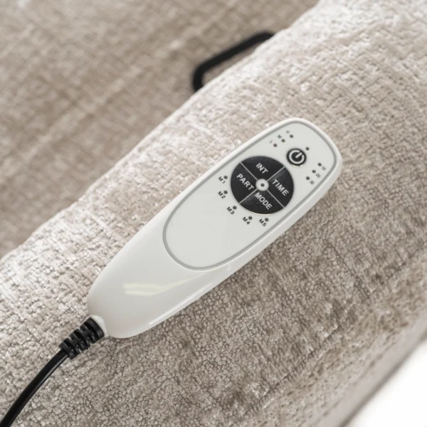 Scaun de masaj reclinabil din velur bej BOX