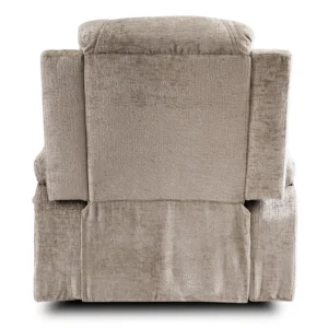 Scaun de masaj reclinabil din velur bej BOX