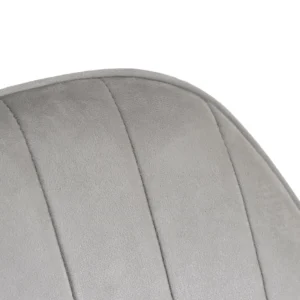 Scaun pivotant TOM din velur gri