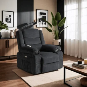 Scaun electric de masaj reclinabil JASPER, negru