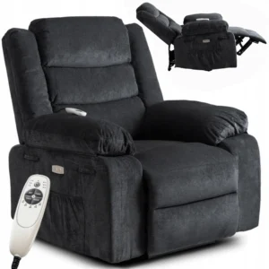 Scaun electric de masaj reclinabil JASPER, negru