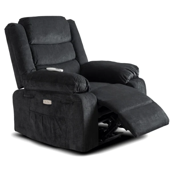 Scaun electric de masaj reclinabil JASPER, negru