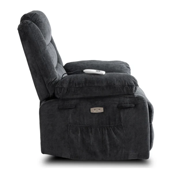 Scaun electric de masaj reclinabil JASPER, negru