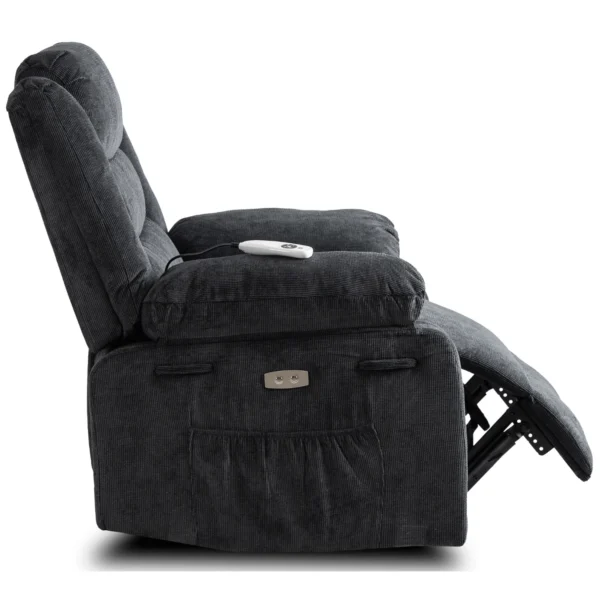 Scaun electric de masaj reclinabil JASPER, negru