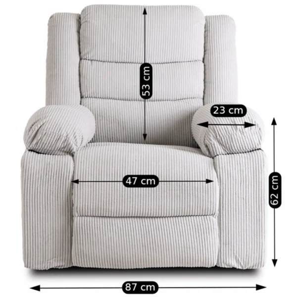 product-3287-11 ARTURO Fotoliu pliabil Gri Corduroy — Fotolii de relaxare