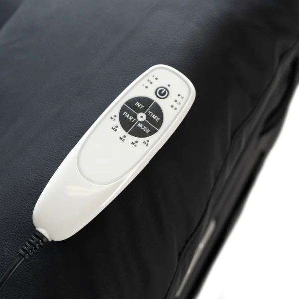 product-3289-8 Fotoliu cu masaj electric și spătar rabatabil JASPER, negru, din piele ecologică — Fotolii de masaj
